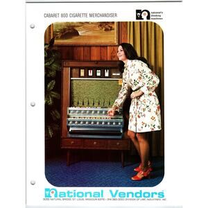 Cigarette Vending Merchandiser FLYER Series Cabaret 800 Artwork National Vendors
